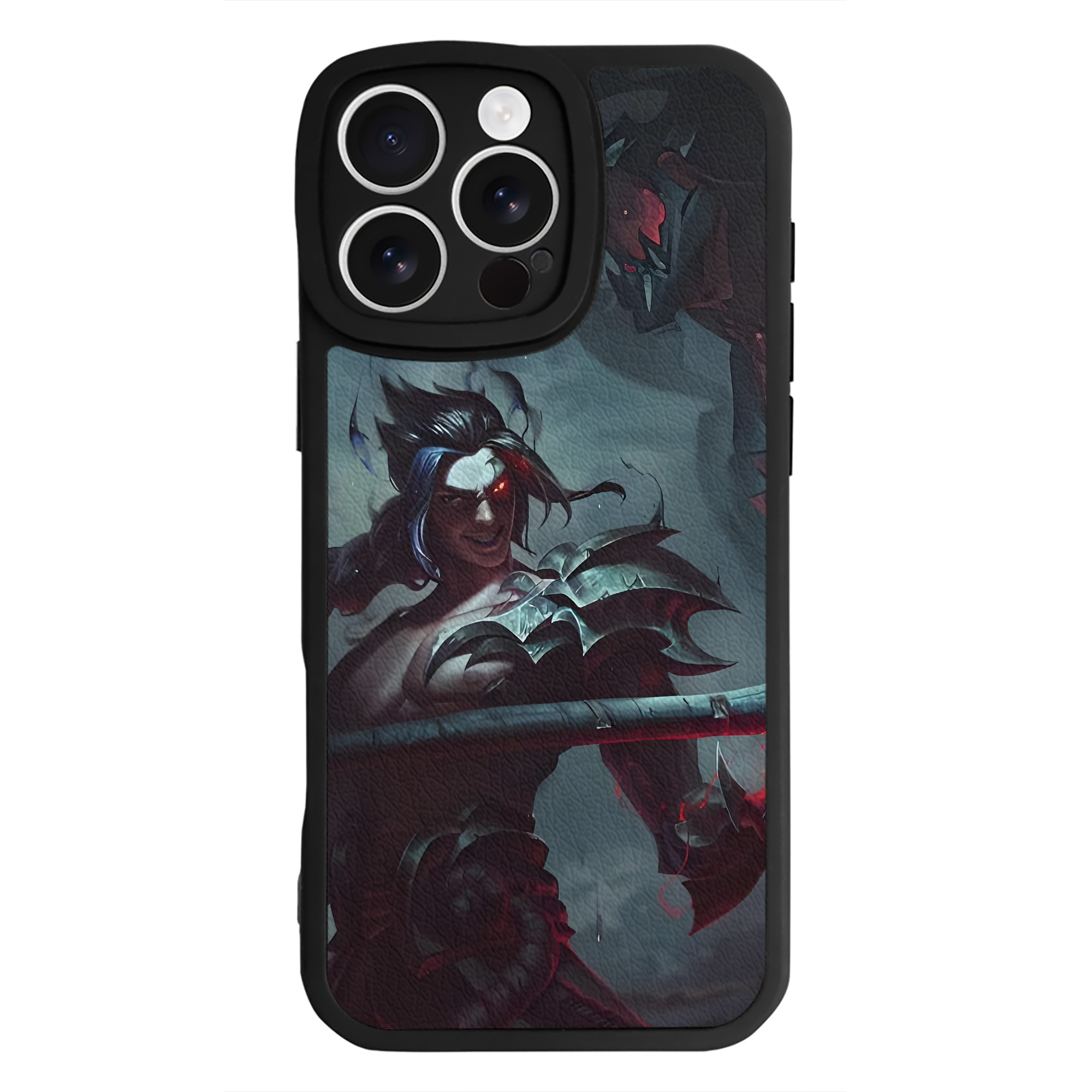 （画像用） リーグ・オブ・レジェンド League of Legends LOL 【iPhone 16シリーズ対応】シリコンスマホケース（レザー調） 材質：シリコン